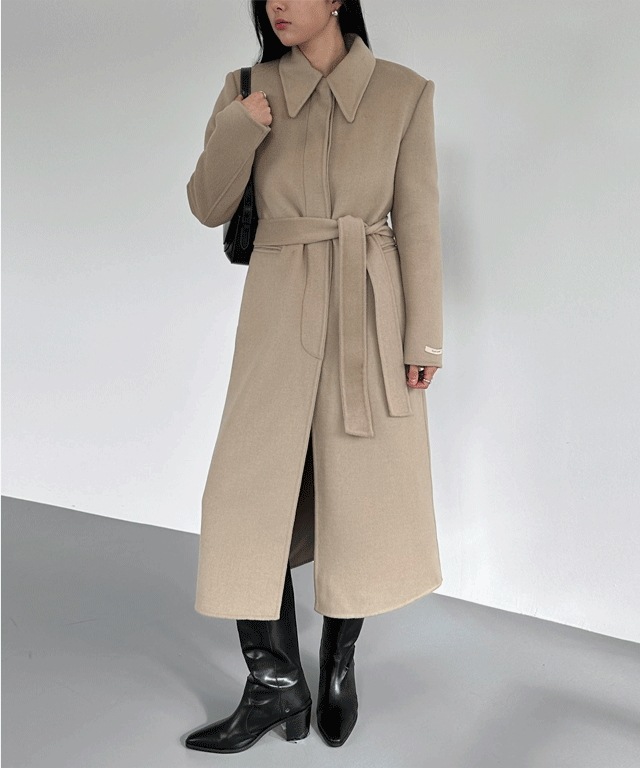 [キルティング裏地] リブ ハンドメイド コート