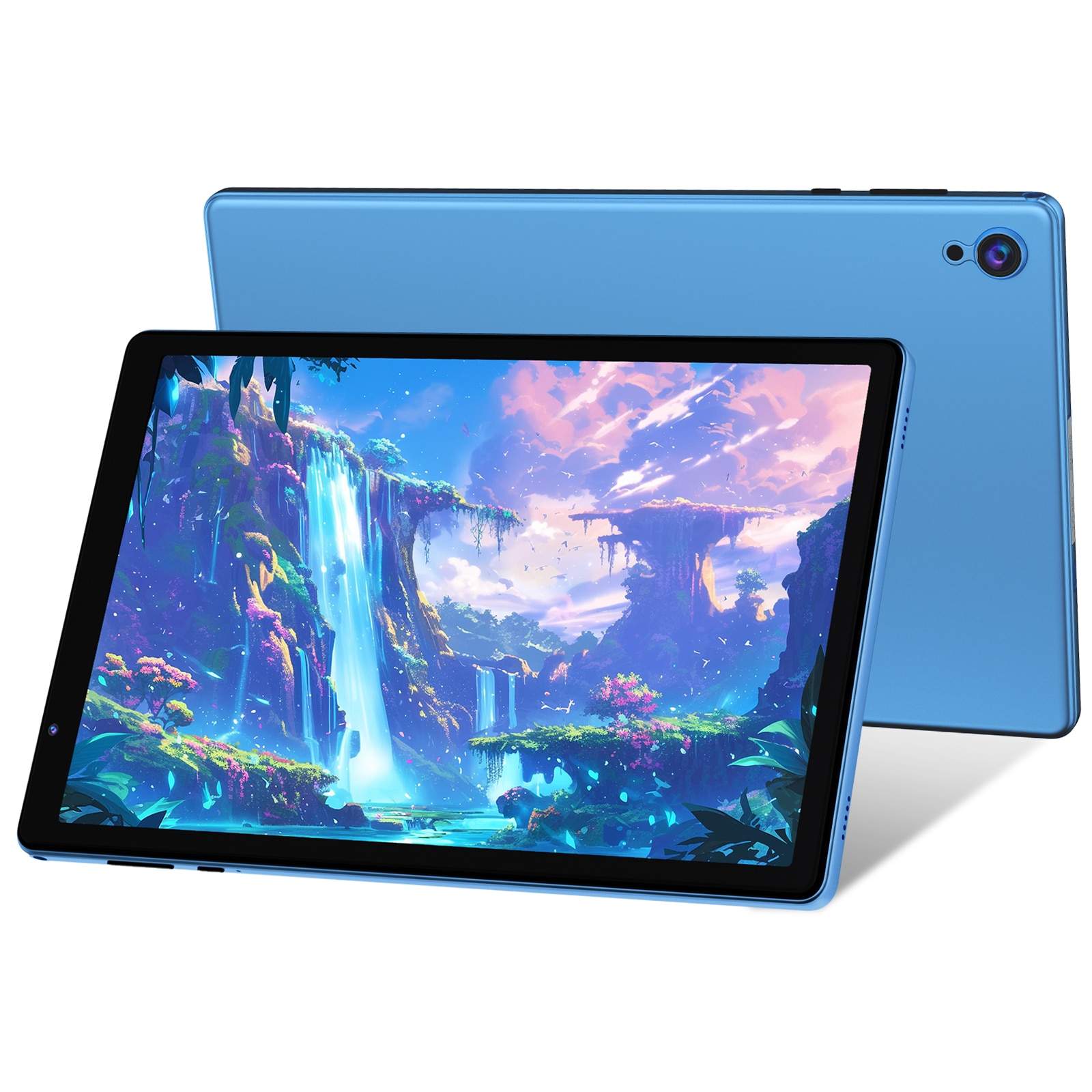 【GMS認証！Netflix対応】タブレット 4コアCPU Android 12 10インチ 6000mAh 2GB+32GB 1280x800 IPSディスプレイデ WiFi6&BT対応 ブルー