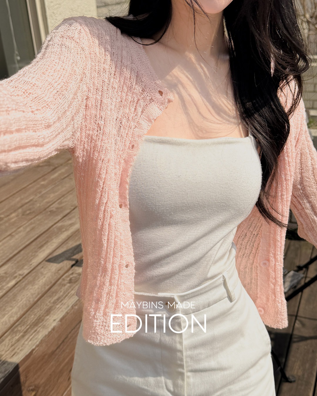 [MADE] ポリゴールニットカーディガン