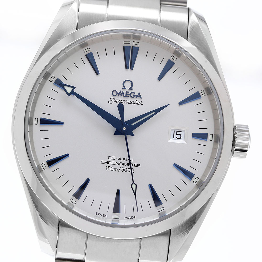 オメガ OMEGA 2502.33 シーマスター アクアテラ コーアクシャル デイト 自動巻き メンズ 保証書付き_901915【中古】 209,450円