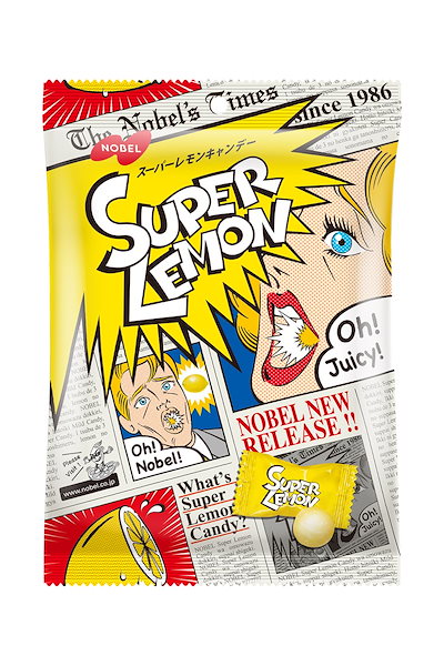 他サイト： ノーベル製菓 スーパーレモンキャンデー 88g×6個の商品画像