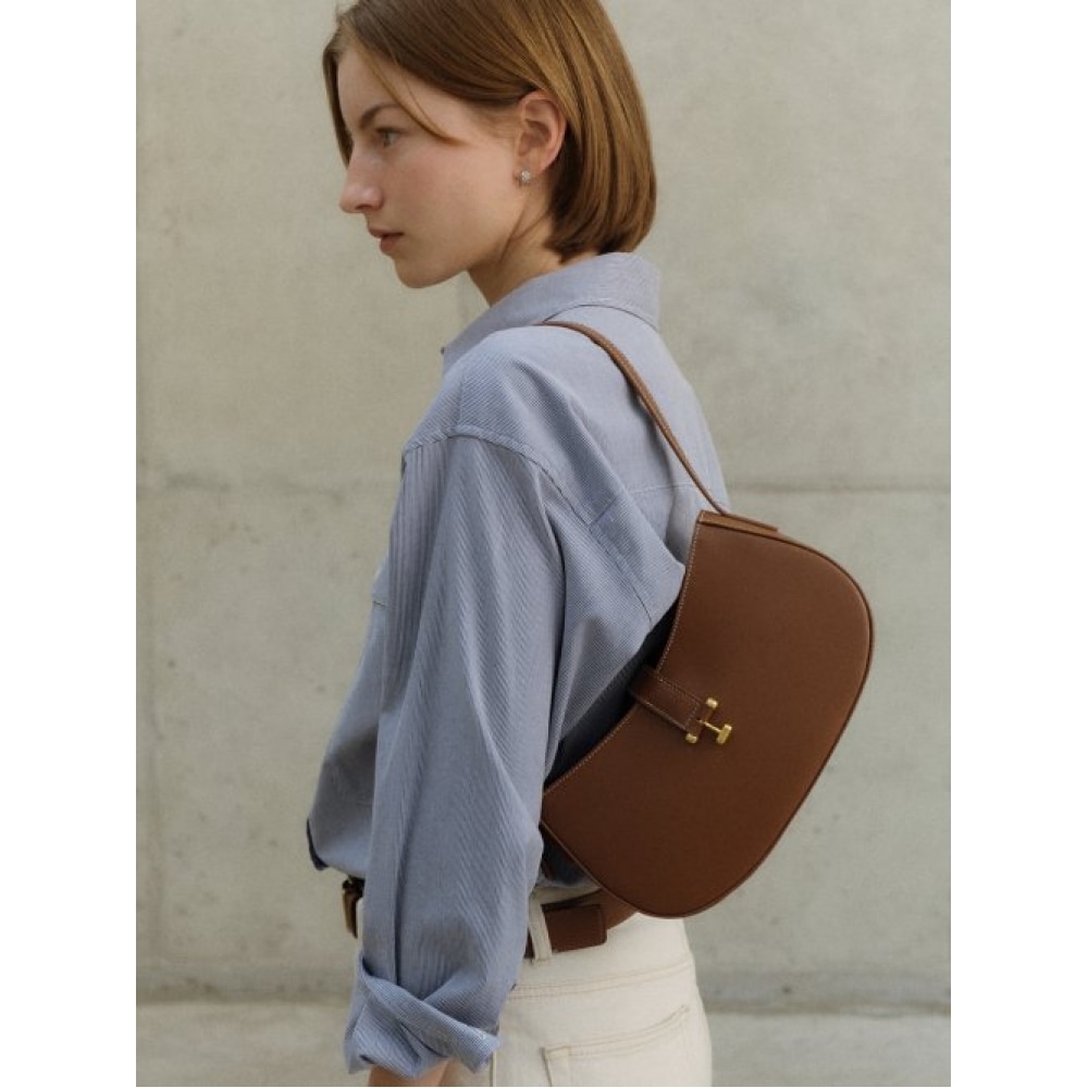 デメリエルティルダホーボーバッグタンブラウン