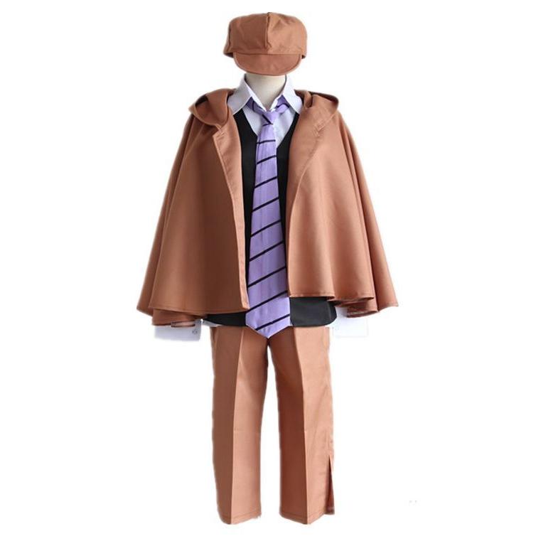 【人気SALE】SXL サイズ 5点セット コスプレ衣装 コスチューム 江戸川乱歩 文スト 風 文豪ストレイドッグス