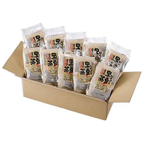 遊月亭 黒豆茶 ティーパック 100包 (10包入 10袋) ノンカフェイン 黒豆100% 発芽焙煎【高い栄養価!飲むだけで豊富な栄養素!】