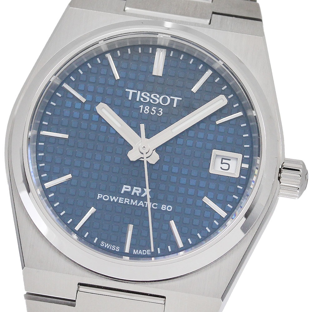 ティソ TISSOT T137.207.11.041.00 PRX パワーマティック80 デイト 自動巻き メンズ 極美品 箱付き_961125【中古】