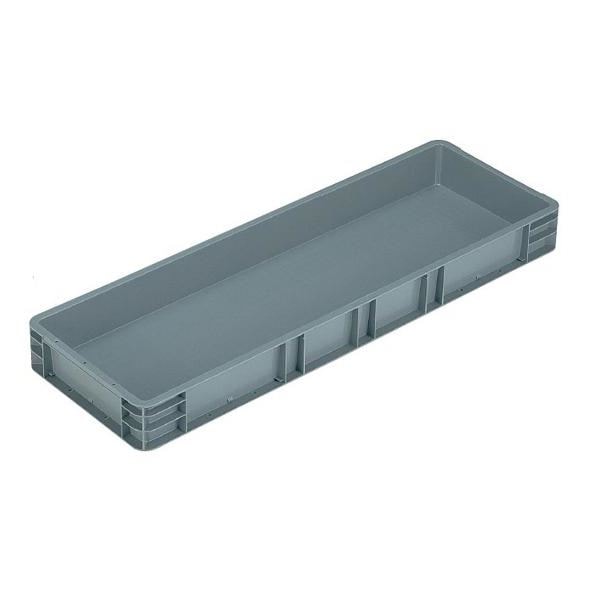 (4個セット) TP規格コンテナボックス (TP-391B 穴無し) グレー 相互モジュール嵌合可