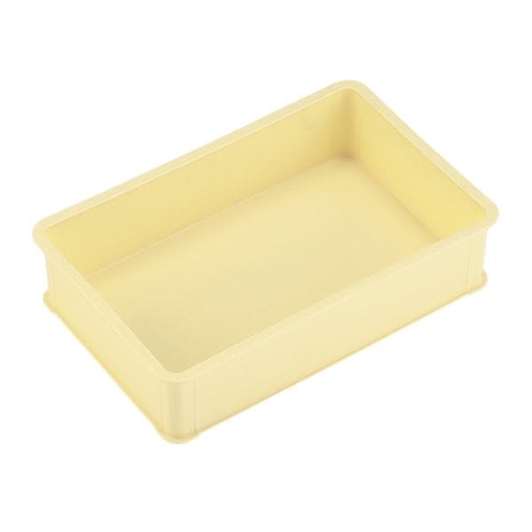 パンコンテナー/食品用コンテナー (本体・蓋セット 大型深) アイボリー 清掃簡単