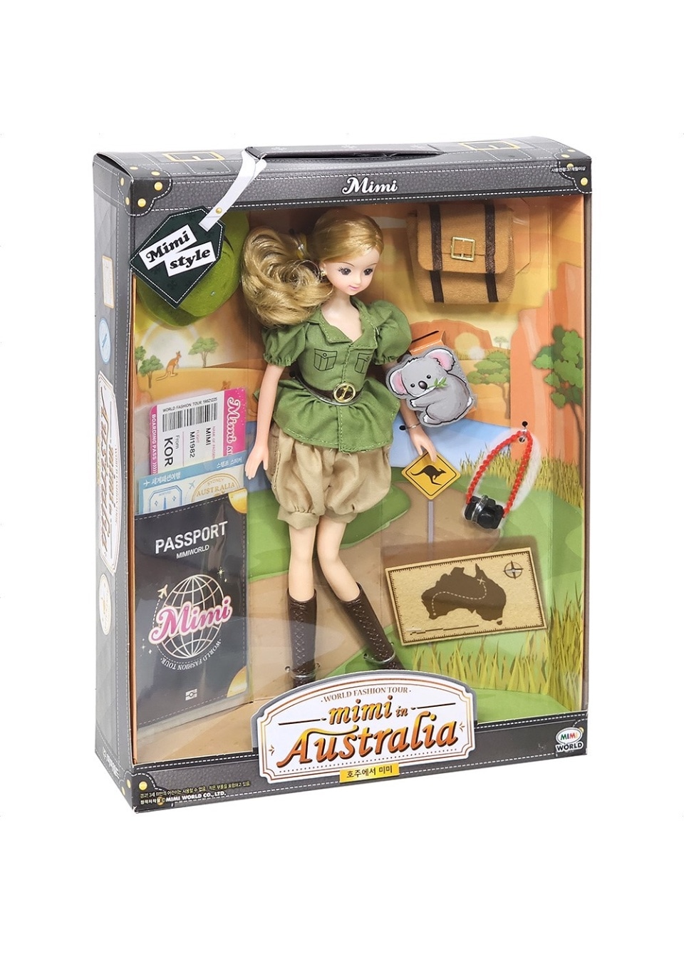 [正規品] ミミワールド/ 世界ファッション旅行 オーストラリアでミミ/ 女性プレゼント/ 韓国人気人形/ クリスマスプレゼント人形