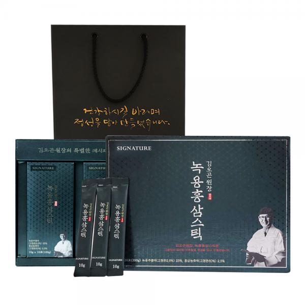 キムオゴン院長 緑用紅参スティック30p+ショッピングバッグ 김오곤원장 녹용홍삼스틱 30p + 쇼핑백