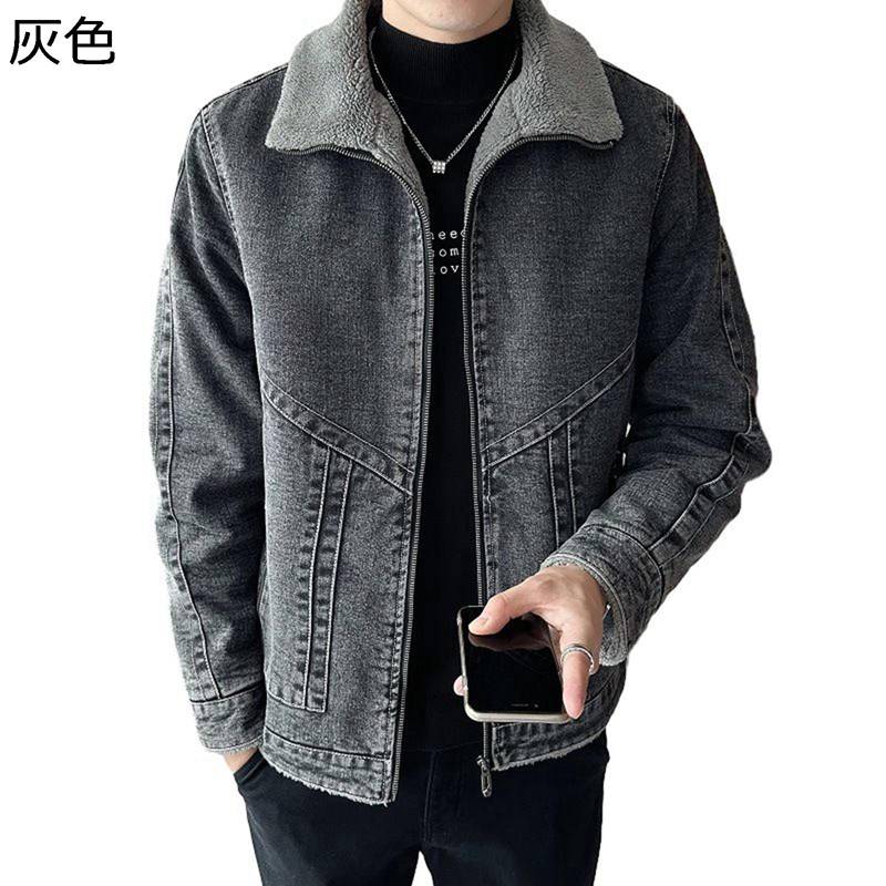 裏ボア デニムジャケット メンズ Gジャン 長袖 gジャケット ボアコート 秋冬服 ジップアップ 防寒防風 パーカー ヴィンテージ 大人 レトロ 折襟 オーバーサイズ かっこいい ワーク ライダース