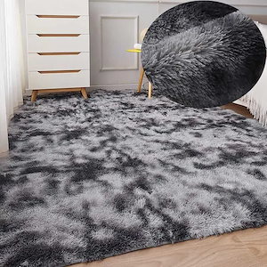 ふわふわの柔らかい緑のリビングルームのカーペット,子供部屋用の大きくて柔らかいカーペット Dark gray carpet 80X200cm