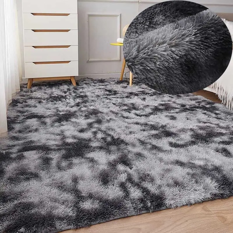ふわふわの柔らかい緑のリビングルームのカーペット,子供部屋用の大きくて柔らかいカーペット Dark gray carpet 80X200cm