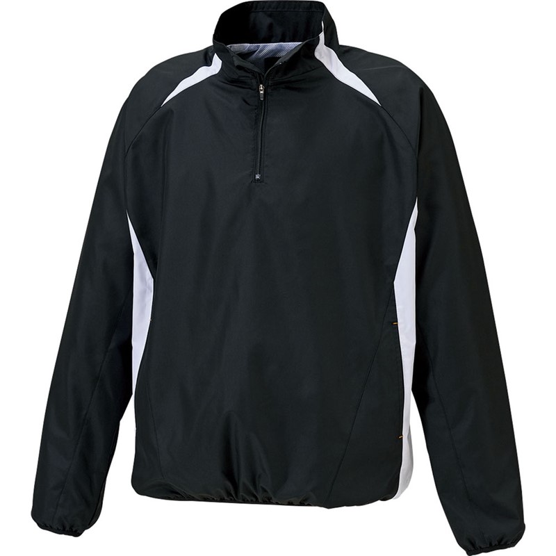 ハーフジップジャンパー長袖 野球 ソフトVジャン (bov335-1911a)