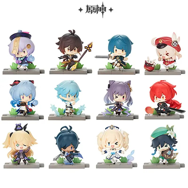 原神 フィギュアコレクタードー 戦場英姿シリーズモンド篇/璃月篇 リーユエ 7個入りBOX 8cm