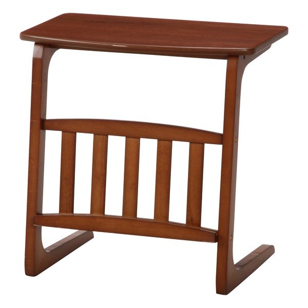 サイドテーブル ノルン マガジンラック付き ブラウン Table-16-5534