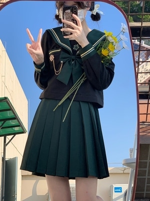 青琅軒抱月島オリジナル正規版JK制服スーツ日系百合秋冬長袖学校給食服