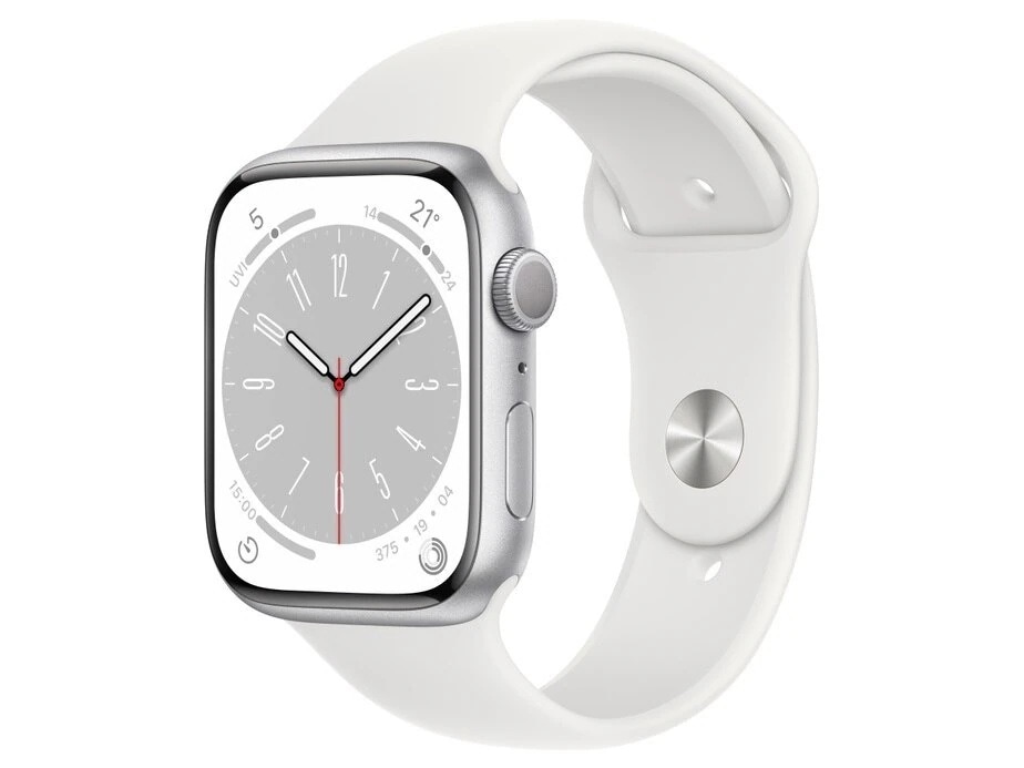 Apple Watch Series 8 GPSモデル 45mm MP6N3J/A [シルバー/ホワイトスポーツバンド]
