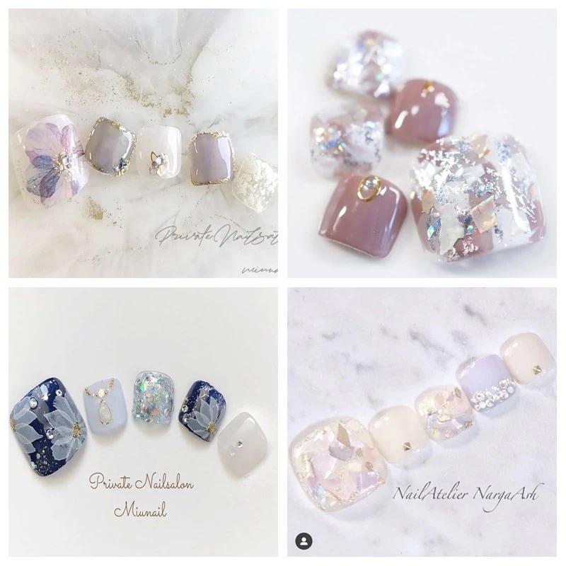 【限时折扣】730新作再入荷更新足用3Dネイルシール フットネイルシール まるで本物のネイ貼るだけでジェルネイル フットネイルシール