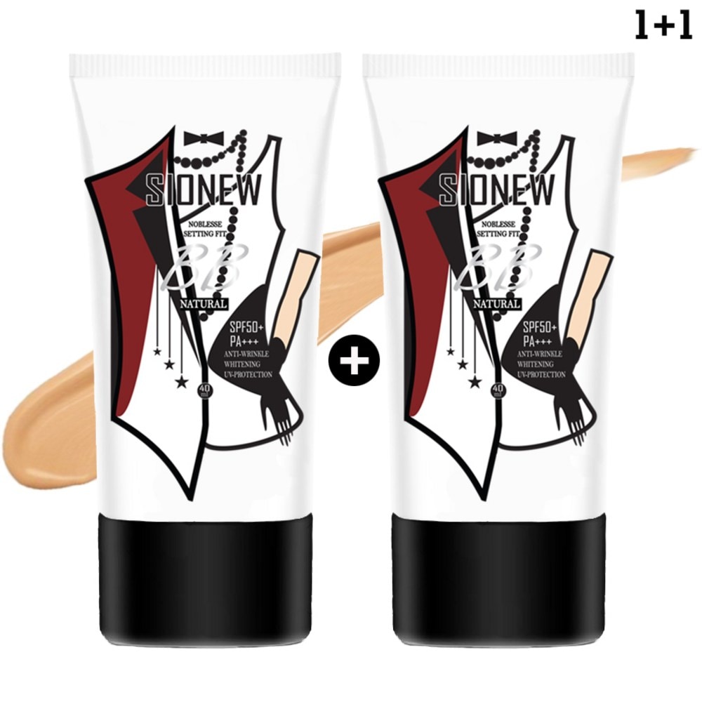 シオニューセッティングフィット ビビクリーム [男性] (2個) SPF50+PA+++, ナチュラル+ナチュラル, 2個