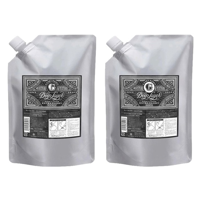 ExG シャンプー +トリートメントセット 750g+750ml 詰め替え用