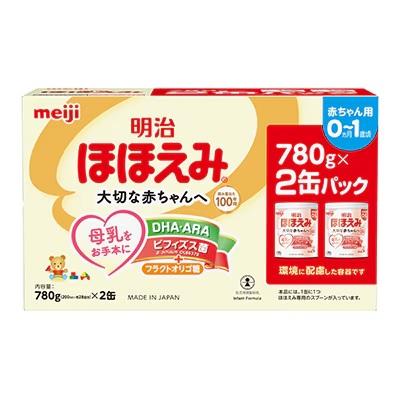 明治 明治ほほえみ 2缶パック 1560g（780g×2缶） メイジホホエミ780GX2