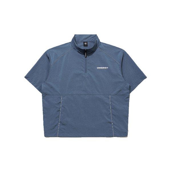 クラシックプラス半袖スタンドネックアノラックUR121CWT33BRS