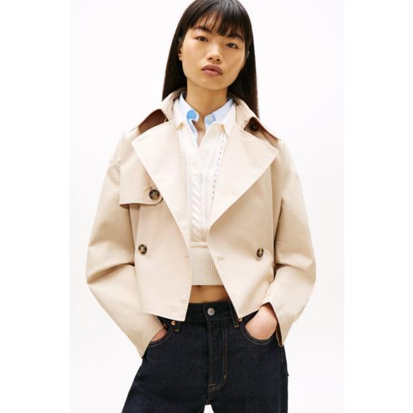 女性ショートトレンチコート T32G1WJC45TWT1 TOMMY JEANS