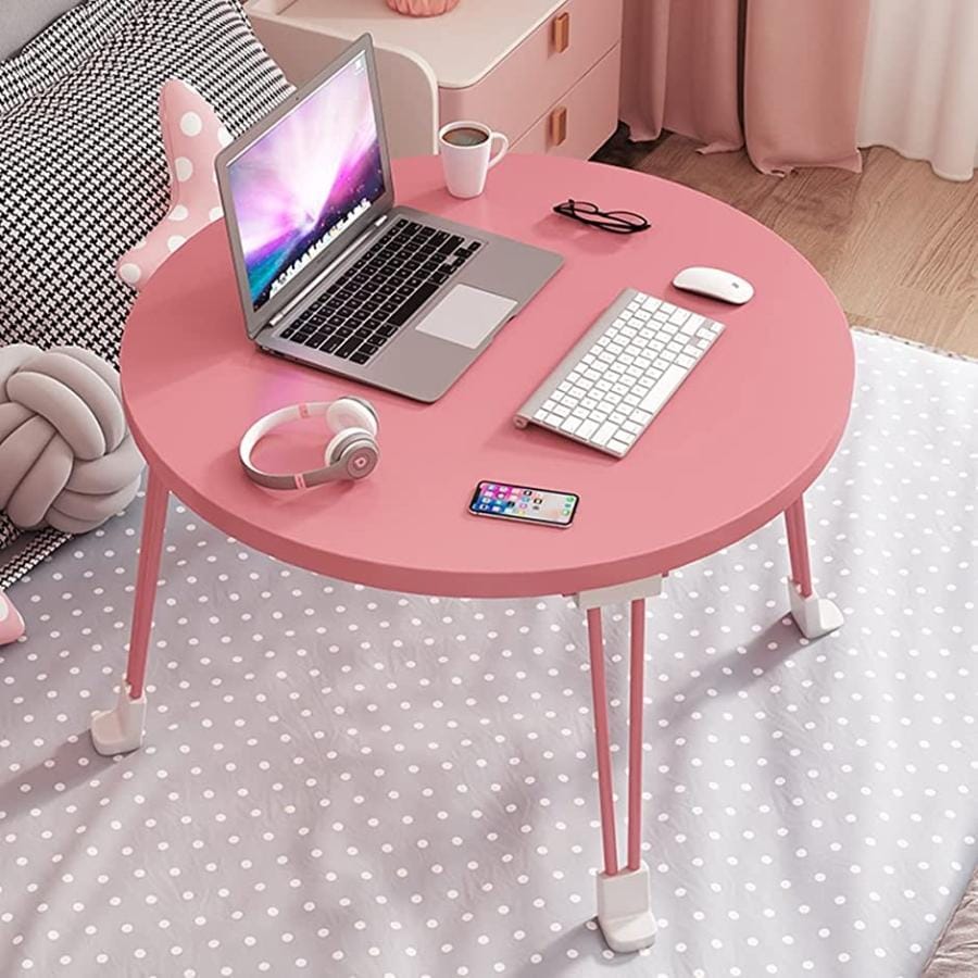 新品1つ買うと10個無料丸テーブル おりたたみテーブル 折り畳みテーブル 折りたたみミニテーブル ローテーブル( ピンク 高さ30cm