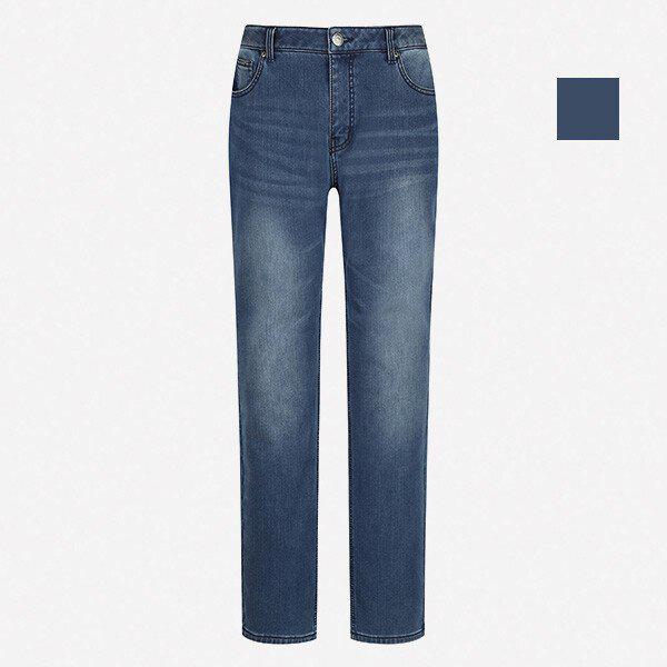 共用キャットウォッシングボンディングテーパードジーンズ(NQI870)