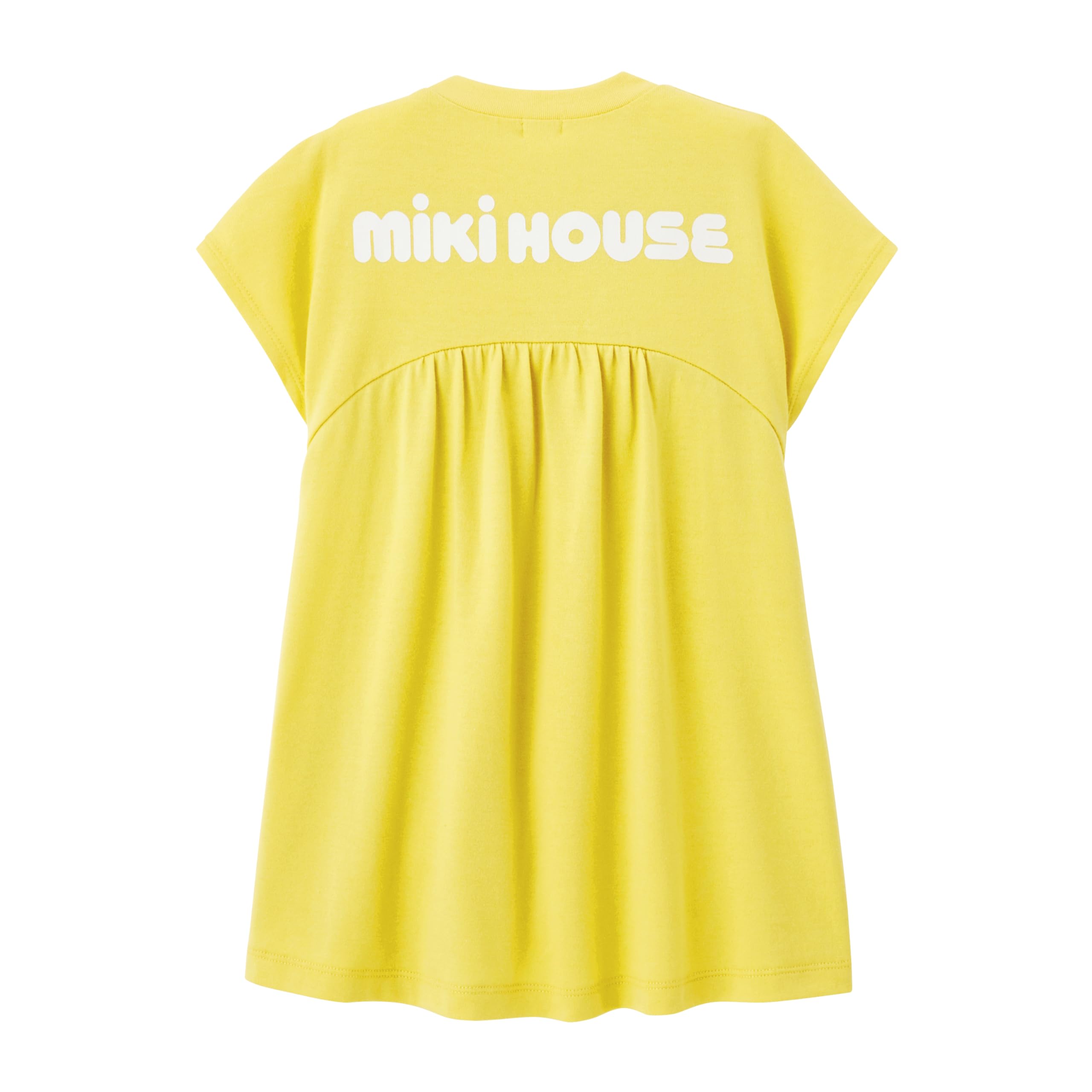 [ミキハウス] WEB限定 バックロゴ半袖ワンピース 無地 ロゴ 女の子 ベビー キッズ 子供服 通園 通学 10-1911-683