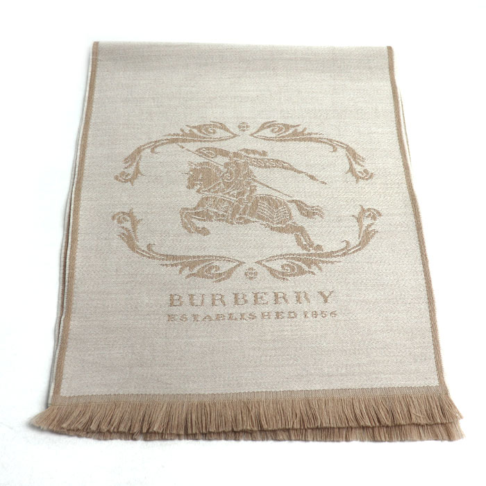 BURBERRY バーバリー マフラー ベージュ ユニセックス 中古