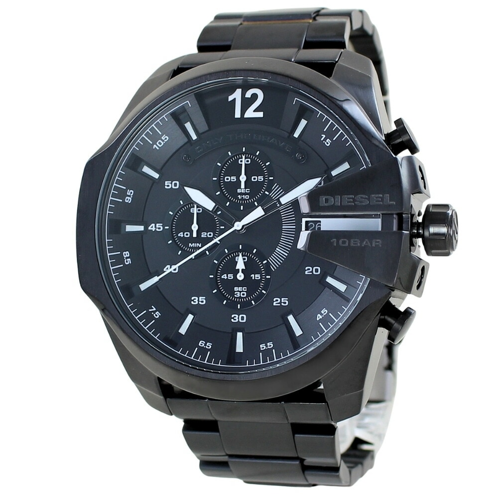 ディーゼル 時計 メンズ 腕時計 手表 ブラック クロノグラフ デイカレンダー メガチーフ DZ4283 ビジネス 男性 誕生日ギフト 記念日 クリスマス プレゼント
