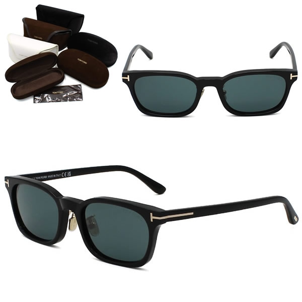 サングラス FT1350-D/S 01V 53 TF1350 サングラス EYEWEAR アジアンフィット ブラック グレー ユニセックス