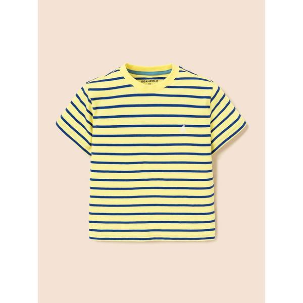 [エッセンシャル] ストライプ半袖Tシャツ イエロー (BI5242UE5E)