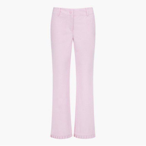 ゴルフパンツ KQF GQ222LPT41-ROPI 女性用裾プリーツポイントブーツカットパンツ / ROSE PINK