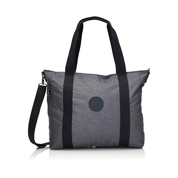 Kipling Canvas & Beach Tote Bag, Black (Charcoal) 並行輸入品