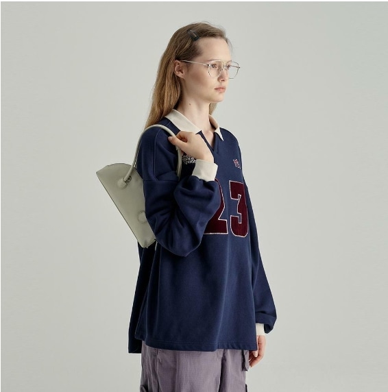【MARGESHERWOOD】 BESSETTE SHOULDER : CREAM BEIGE CRINKLE