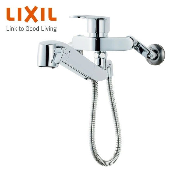 キッチン用 壁付浄水器内蔵シングルレバー混合水栓 ハンドシャワー付 エコハンドル (寒冷地仕様) RJF-865YN