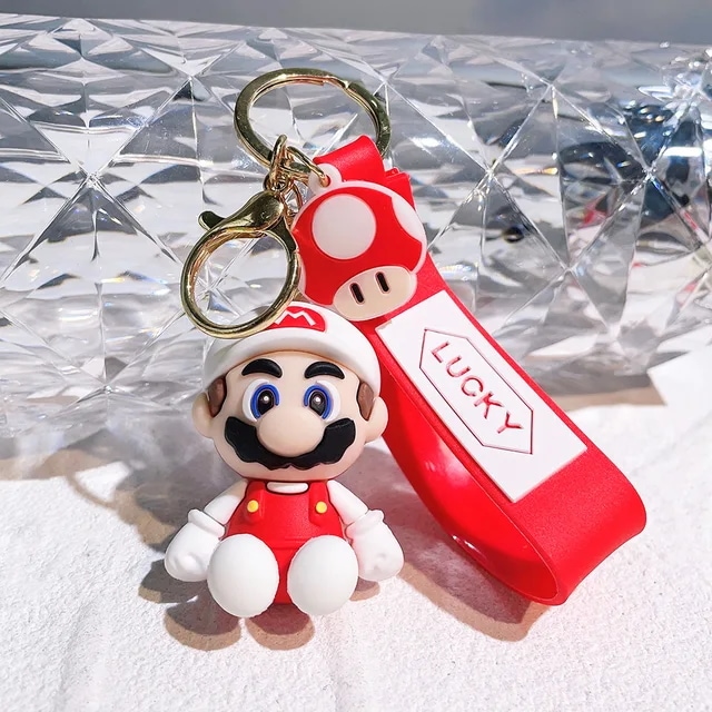 Qoo10] スーパーマリオキーホルダー,22スタイル : バッグ・雑貨