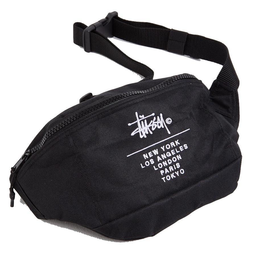 ステューシー　バック Buy Stussy Canvas Side Pouch 'Washed Black' - 134255 WASH | GOAT