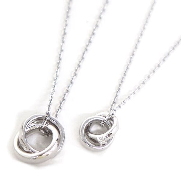 ペアネックレス レディース メンズ 正規品 アクセサリー ２点セット 1NE260A1SV