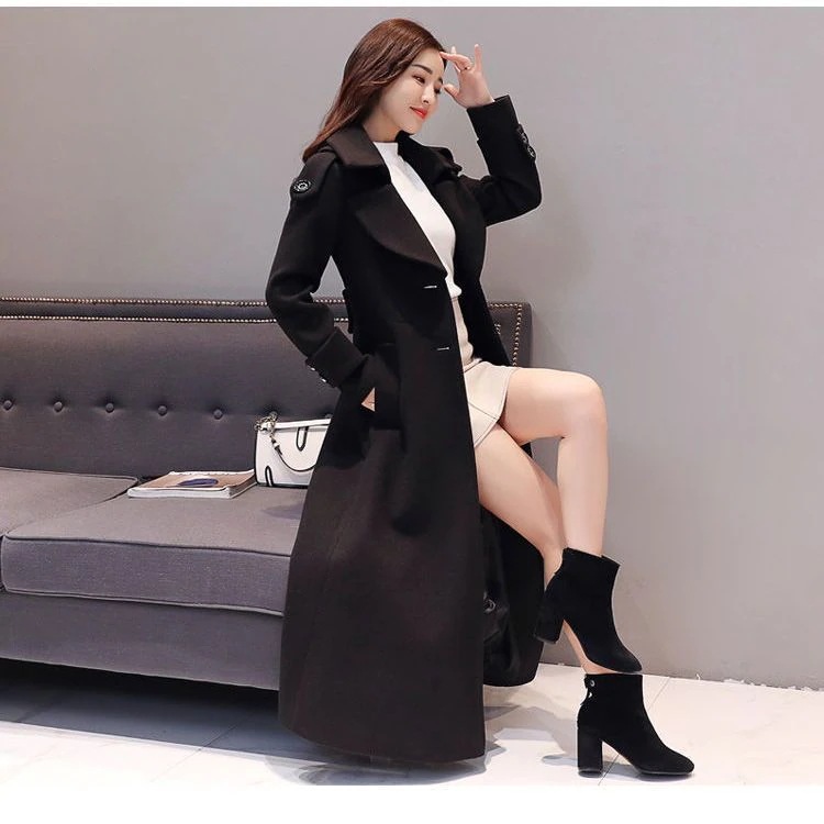 製品気質チェスターコートレディース秋冬厚ロングコート冬コートロング無地着痩せ体型カバーお洒落きれいめ通勤結婚式二次会