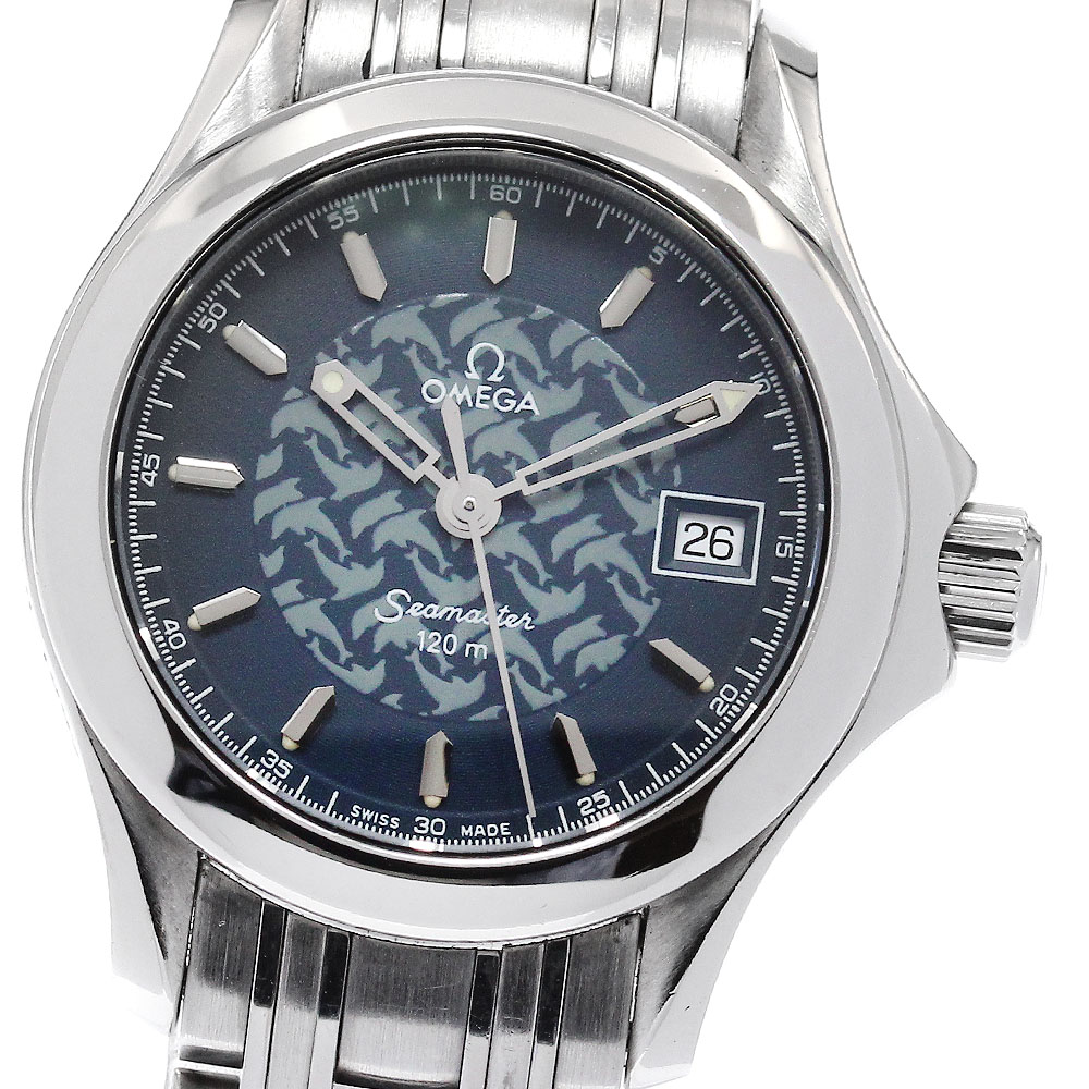オメガ OMEGA 2580.80 シーマスター120 ジャックマイヨール1997 1000本限定 クォーツ レディース _939673【中古】