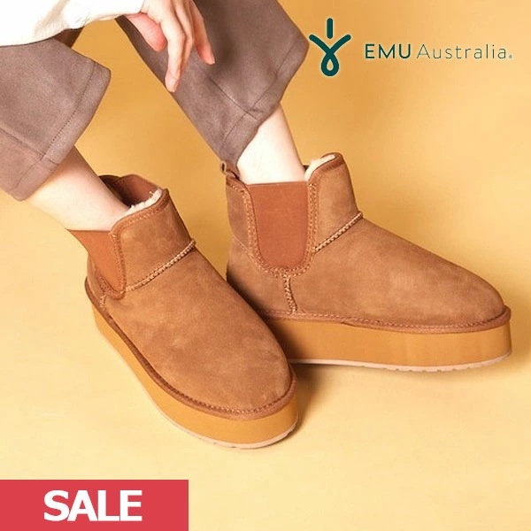 【SALE50%OFF】 【即納】 エミュオーストラリア EMU Australia 2023winter Foy Flatform Micro 靴 シューズ ムートンブーツ ミディアム丈 w1308
