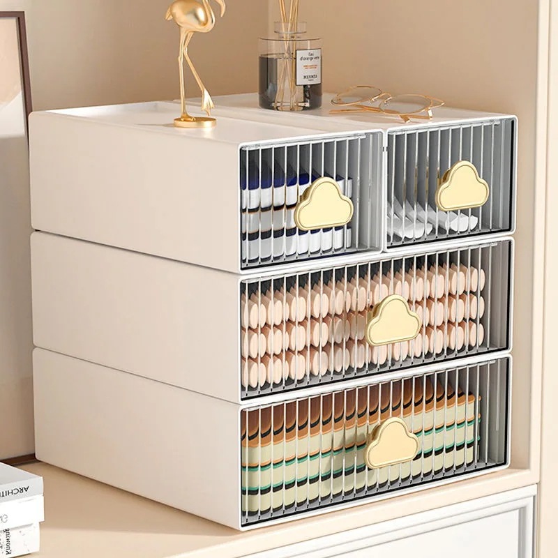オシャレ ヴィンテージ 雲 引き出し式 文房具 収納ケース オフィス デスクトップ 化粧品 口紅 収納 ボックス