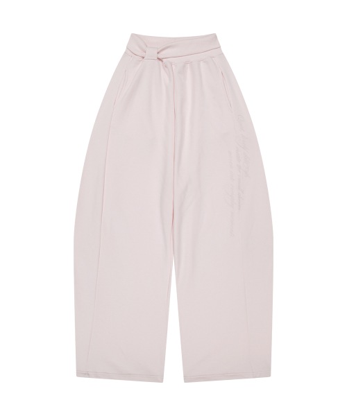 【ILLIGO】 Lace Ribbon Sweat Pants Pink 正規品