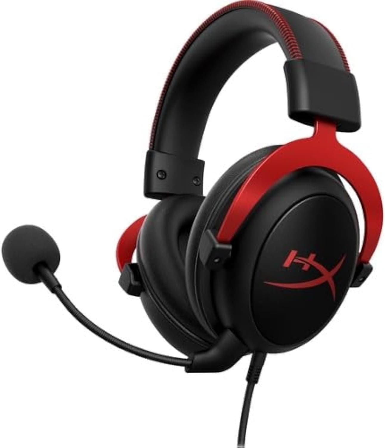 HyperX Cloud II ゲーミングヘッドセット - ステレオ - USB - 有線 - オーバーヘッド - 両耳 - イヤーカップ - ブラックレッド