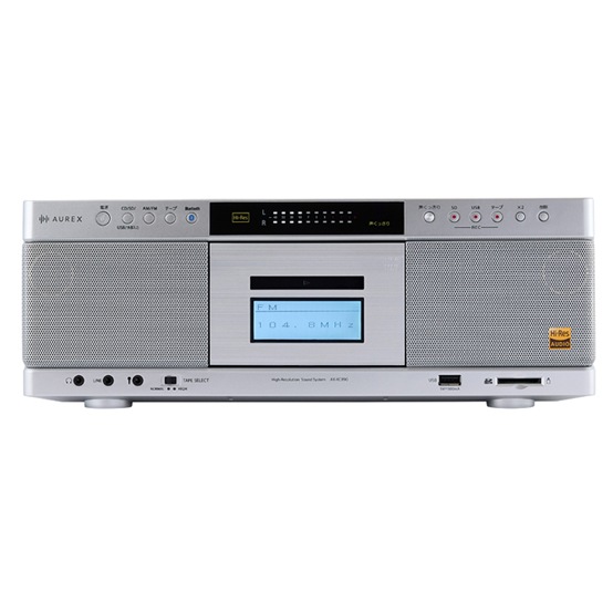 東芝 AX-KCR90(S) ハイレゾ対応SD/USB/CDラジカセ（シルバー） AXKCR90S