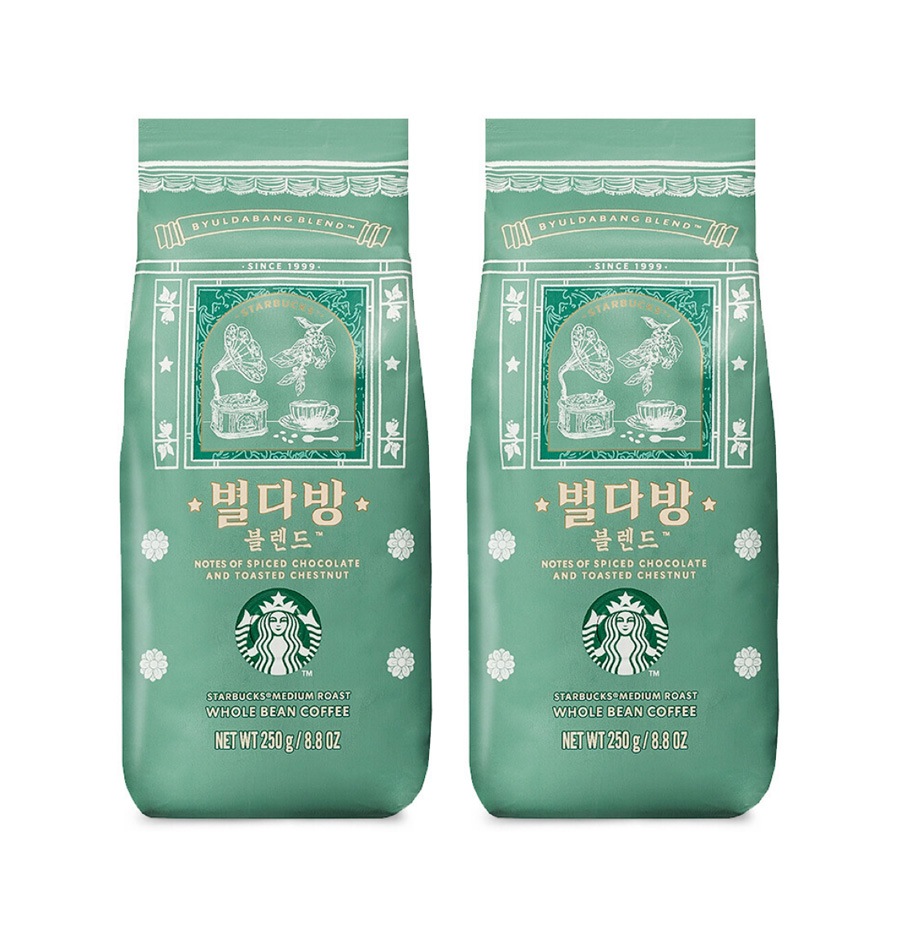 별다방 ビョルダバン ブレンド コーヒー豆 ホルビン 250g x 2袋 計500g 韓国スターバ グッズ