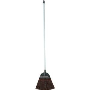 （まとめ） 日本クリンテック 黒シダホーキ 鋼管柄 長柄 1本 [x5セット]